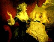 Sir Joshua Reynolds, georgiana, duchess of devonshire with her daughter